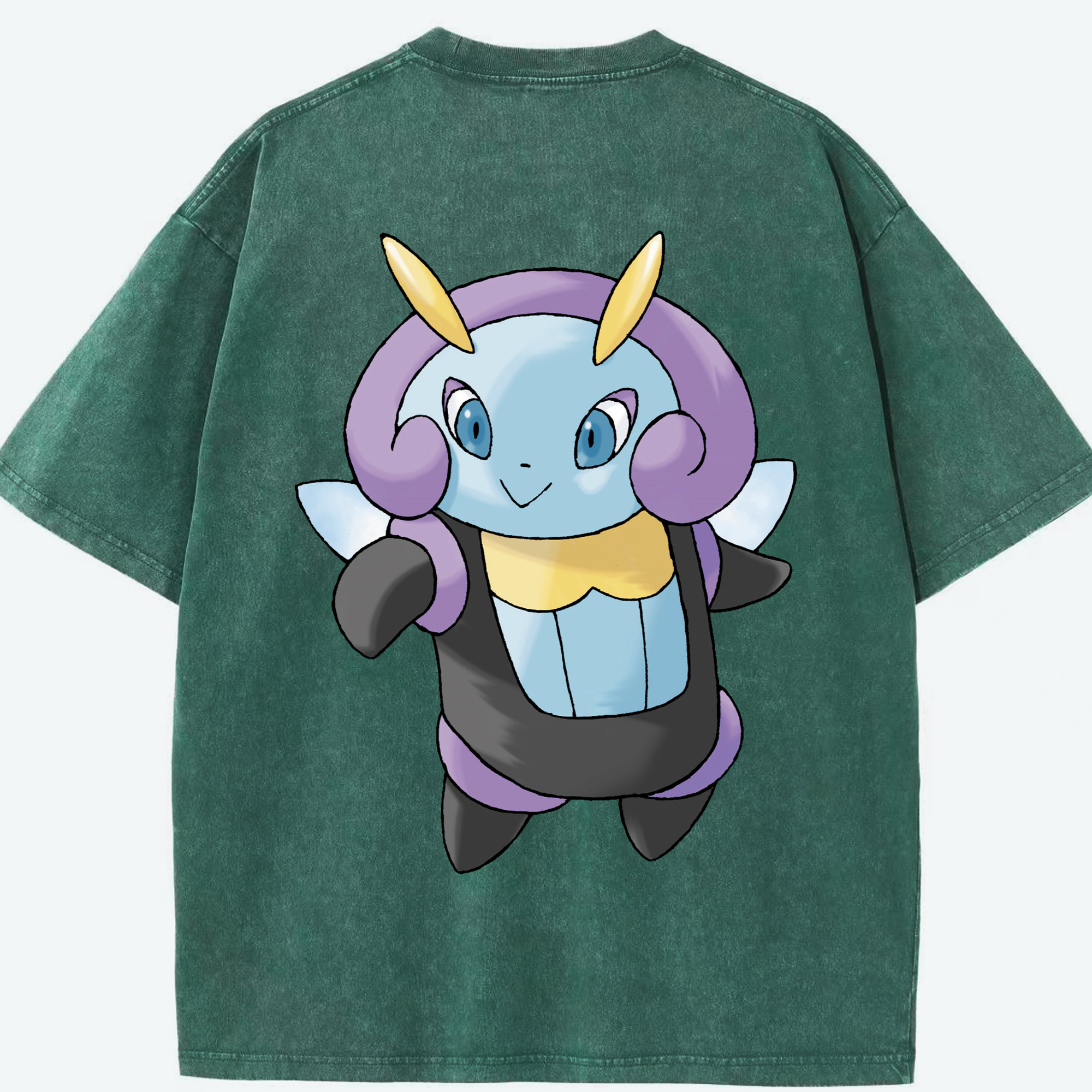 （画像用） ポケットモンスター Pokémon 綿100% ヴィンテージ風 半袖Tシャツ（背面プリント）